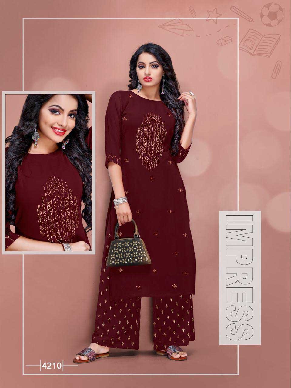 Swarovski Vol-2 Georgette Palazzo Wholesale Kurti Swarovski Vol-2 Georgette Palazzo Wholesale Kurti